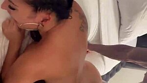 egypt takes jason luv's big black cock deepthroat pussy pounding orgasm in homemade interracial