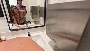 my hot date dragged me to the mall for public sucking then fucked me hard back at her place