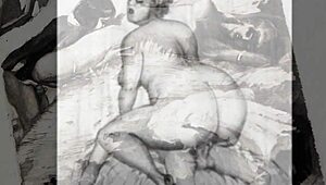 i cherish this steamy vintage erotic art with hairy details