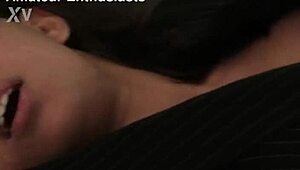 laura's tight pussy stretched wide while fully dressed