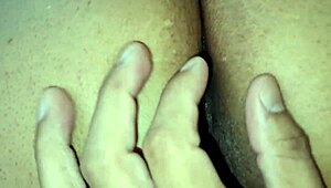 big ass whore's greedy hole stuffed with hot raw cum