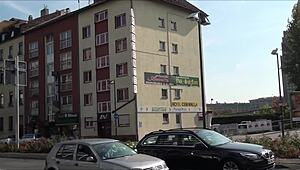 tourist spots hot action outside eroscenter amor in frankfurt