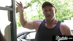 raw brunette babes ride cocks with sloppy titty fucks and juicy pussy pounds