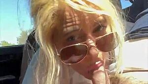 STREETWALKER in Glasses DEEPTHROATS for HUGE FACIAL Cumshot!