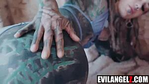 Petite New Zealand Milf Mommy Takes DP from Darrell Deeps Nelson Mandingo in Hardcore Anal