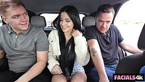 vanessa marie outdoor face fucked as vloggers cum dump