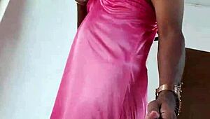 Indian CD Lara Dsouza Satin Nighty BDSM Whore Anal Pounding