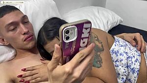 POV Sharing Room with Curvy Colombian Stepsis Big Ass Dirty Talk Humiliation