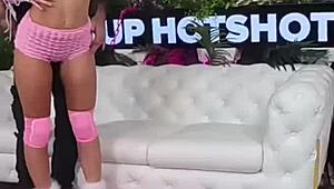 GIA DERZA's Cute Shaved Pussy and Throat Get Brutally Face-Fucked to Facial Cumshot