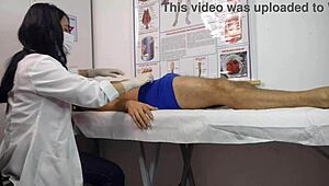 nurse sees cock rise hard ready for tight pussy hospital action