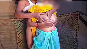 desi bhabhi goes wild on young devar's cock in village 🔥💦 hard pounding!