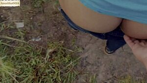 desi indian college pair fucks tight pussy outdoors