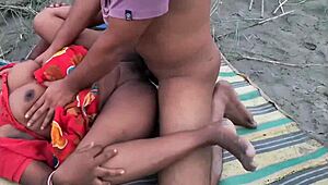 bangladeshi cutie with tight pussy fucked outdoor missionary