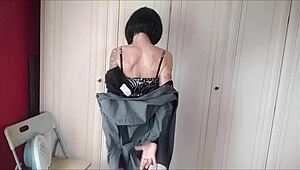 chantalchannel stays hot dressed as a man in teasing strip reveal