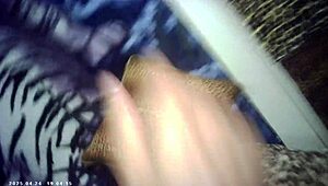 skinny glasses babe pounds italian machine first time!