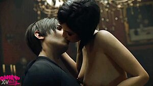 ada wong rides monster cock cowgirl breeding leon intensely