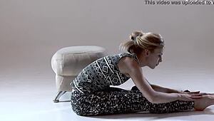 russian gymnast rita mochalkina shows hairy flexibility