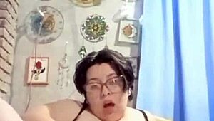 curvy marysubmissive's saggy tits handjob tease