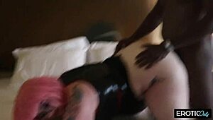 White BBW Milf's Wet Pussy Stretched by Huge BBC. Fat Body Fucked Raw and Creampied