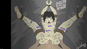 Bound Cheater's Feet Worship Fantasy Cartoon