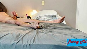 jack off with my vibrating sucking monster cock toy