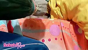 maid's hairy pussy gets shaved while wife shops