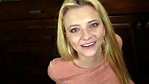 tiny blonde riley star tempts her stepdad's cravings in forbidden pov taboo play