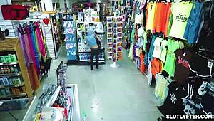 shoplifter mira monroe in sexy cop dress fucked hard by officer for sorority respect