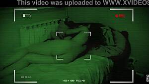 i sneaked up and caught my stepdaughter fucking her boyfriend at night