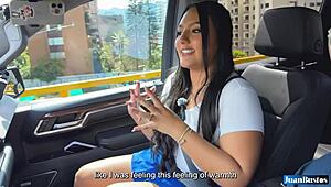 valen arias curves flash wet in juan bustos street vibrator interview