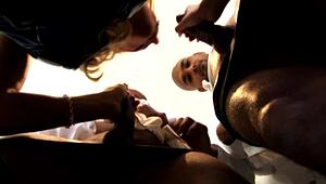 stacey saran milf slut takes double big cocks in anal frenzy