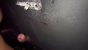 wife cums hard on black cock at gloryhole swinghouse