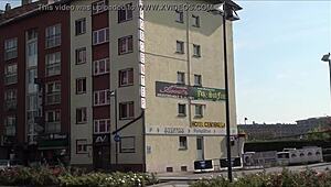 tourist spots hot action outside eroscenter amor in frankfurt