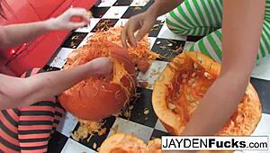 Jayden Jaymes and Kristina dive into lesbian pussy licking big tits ass play nude fun