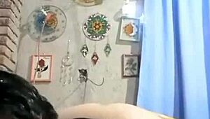 curvy marysubmissive's saggy tits handjob tease