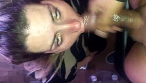 craving morning milk? watch this blonde deepthroat black cock homemade