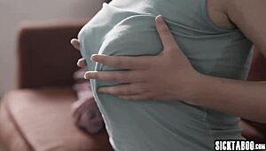 curvy bbw brunette craves double penetration therapy from thick cocks in taboo foursome