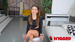 RUBI COSMO'S FIRST INTERRACIAL THREESOME HAS HER SHAKING IN FEAR AND LUST!