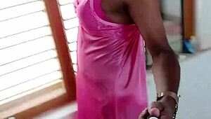 Indian CD Lara Dsouza Satin Nighty BDSM Whore Anal Pounding