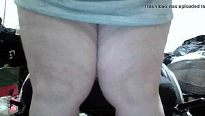 bbw bends over for deep toy doggy pounding