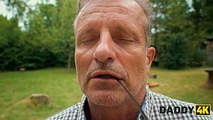 i begged daddy4k for cum donation it became outdoor fuck frenzy