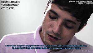 Poddanie się synowi nauczyciela w krągłym trójkącie cheerleaderki z wytryskiem