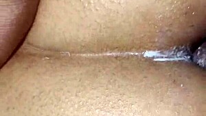 beautiful indian girl takes huge cock deep in her tight ass close-up