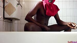 White skin beauty finally gets monster big black cock fucking her swollen pussy creampie cum on ass