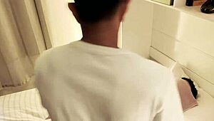 Massage girl teases client rips clothes licks ass to mouth anal