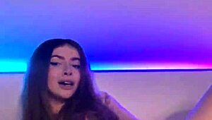 Adrianna Savu TEASES Meaty TITS and ASS with Dildo Solo