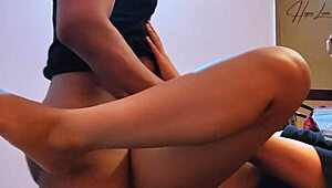 indonesian neighbor girl invites me for rough creampie in her tight bedroom pussy