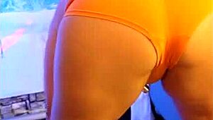 Hotwife Steffi Dances Seductively Ripping Clothes to Reveal Watercolor Pussy