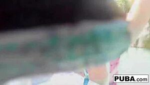 damn samantha rone's underwater pool solo masturbation shows off her nude tits ass perfectly!