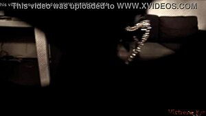 leashed masked sub kneels before sadistic mistress pov